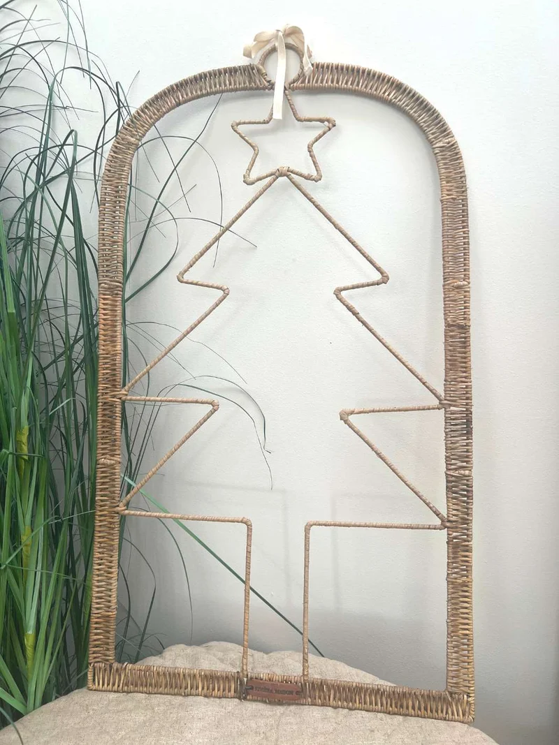 Wanddekoration Rustic Rattan Xmas Tree von Rivièra Maison