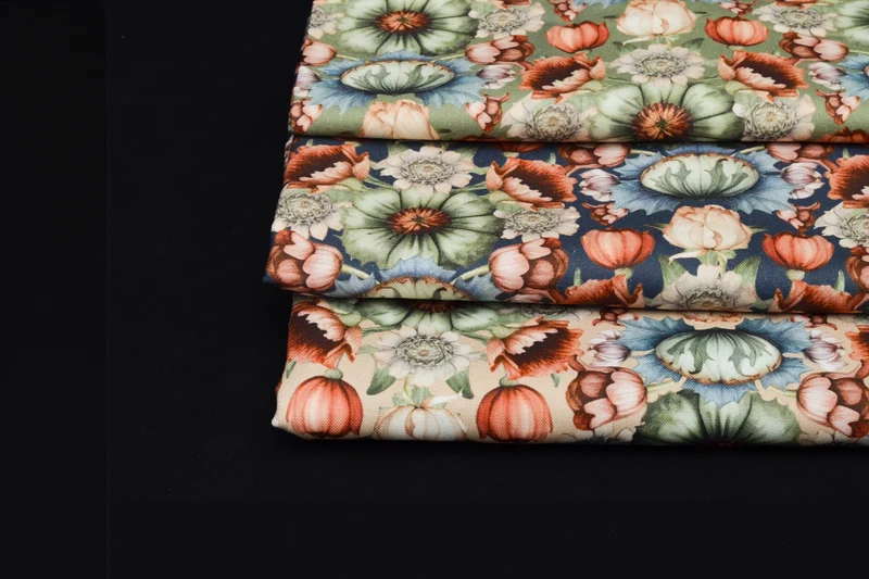 Canvas Victorian Damask by Bienvenido Colorido - 597 dunkelblau