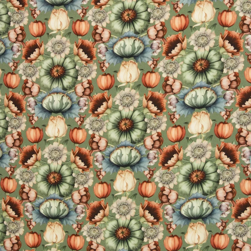 Canvas Victorian Damask by Bienvenido Colorido - 762 schilfgrün