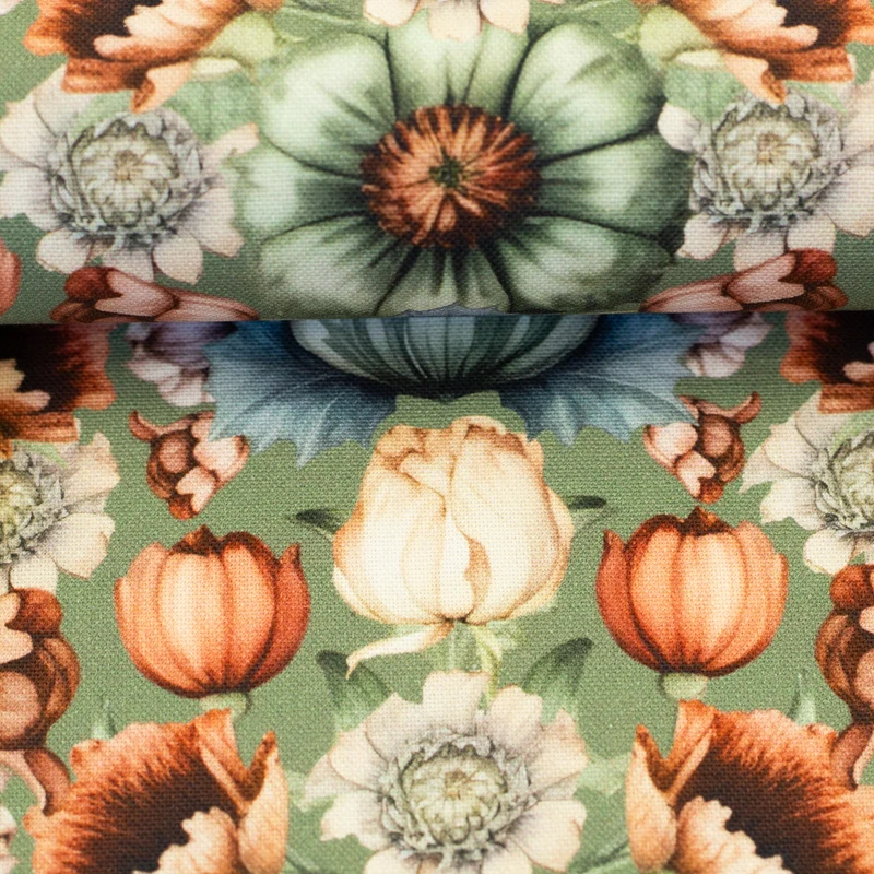 Canvas Victorian Damask by Bienvenido Colorido - 762 schilfgrün