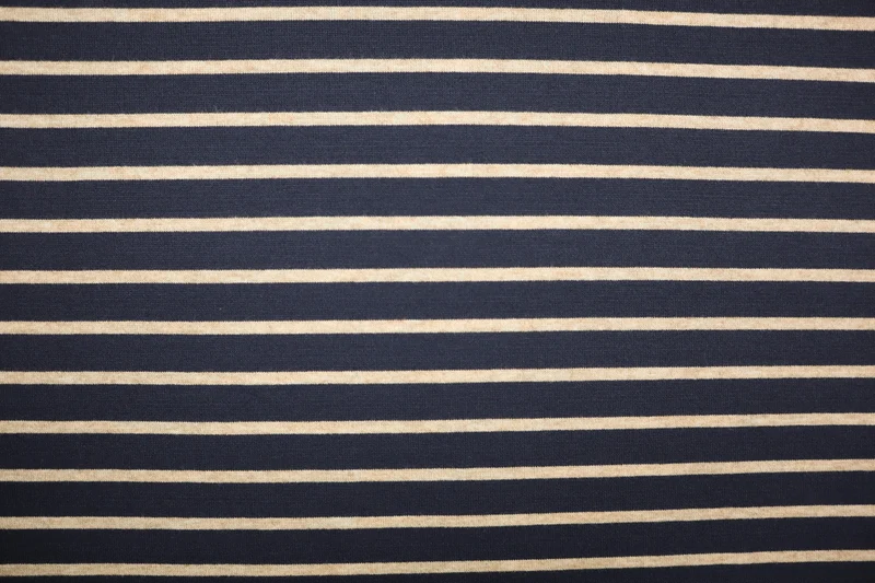 Viskose Strickjacquard Marina Streifen - dunkelblau