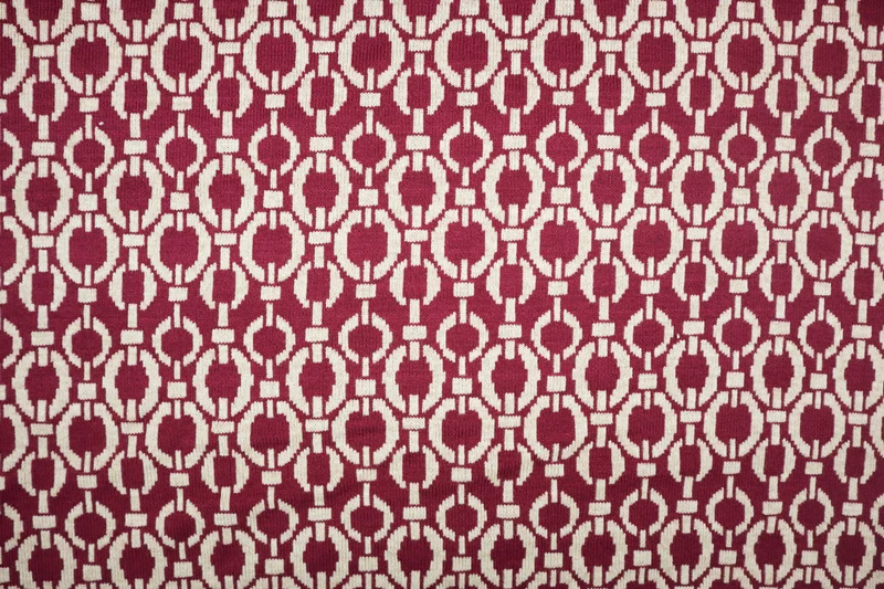 Viskose Strickjacquard Marina Ketten - beere