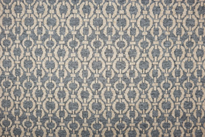 Viskose Strickjacquard Marina Ketten - grau