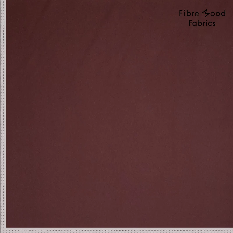Sweatshirt Stoff Uni by Fibre Mood - kastanie