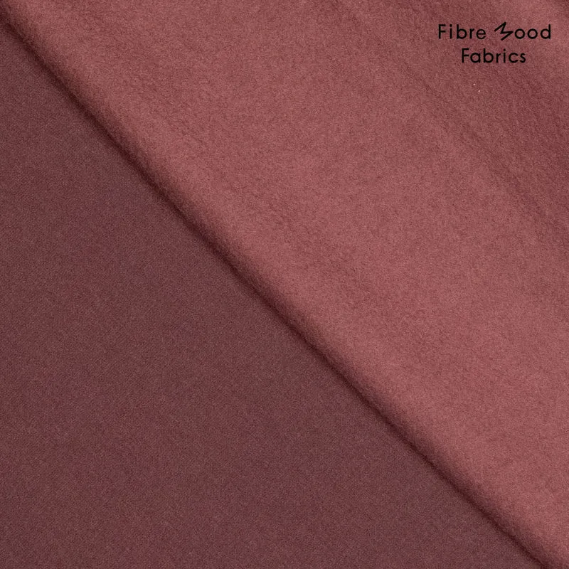 Sweatshirt Stoff Uni by Fibre Mood - kastanie