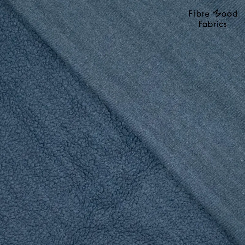 Teddy Stoff Uni by Fibre Mood - jeansblau