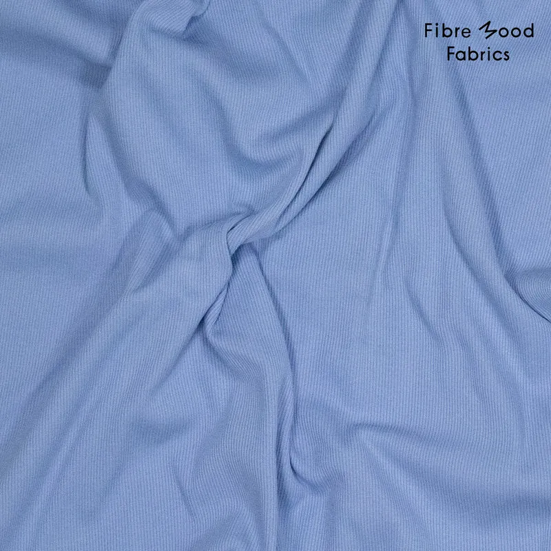 Bündchen Stoff Uni by Fibre Mood - blau