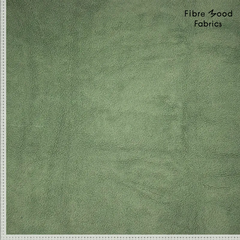 Teddy Stoff Uni by Fibre Mood - grün