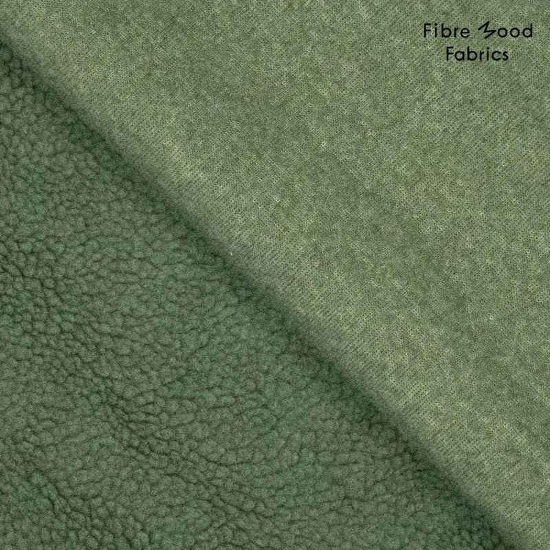 Teddy Stoff Uni by Fibre Mood - grün