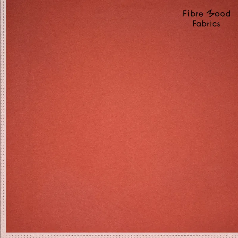 Sweatshirt Stoff Uni by Fibre Mood - terracotta