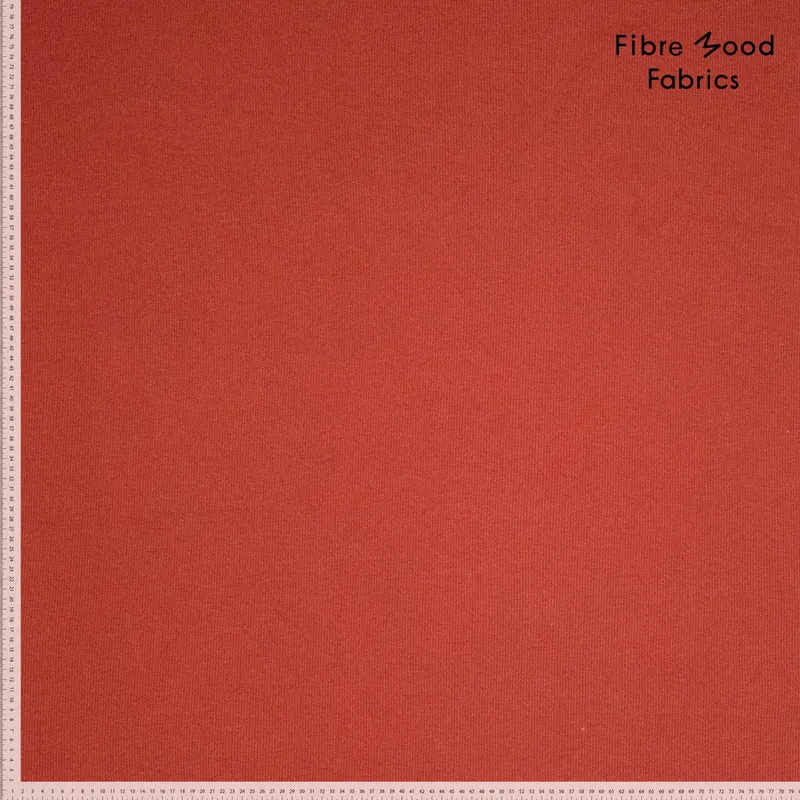 Bündchen Stoff Uni by Fibre Mood - terracotta