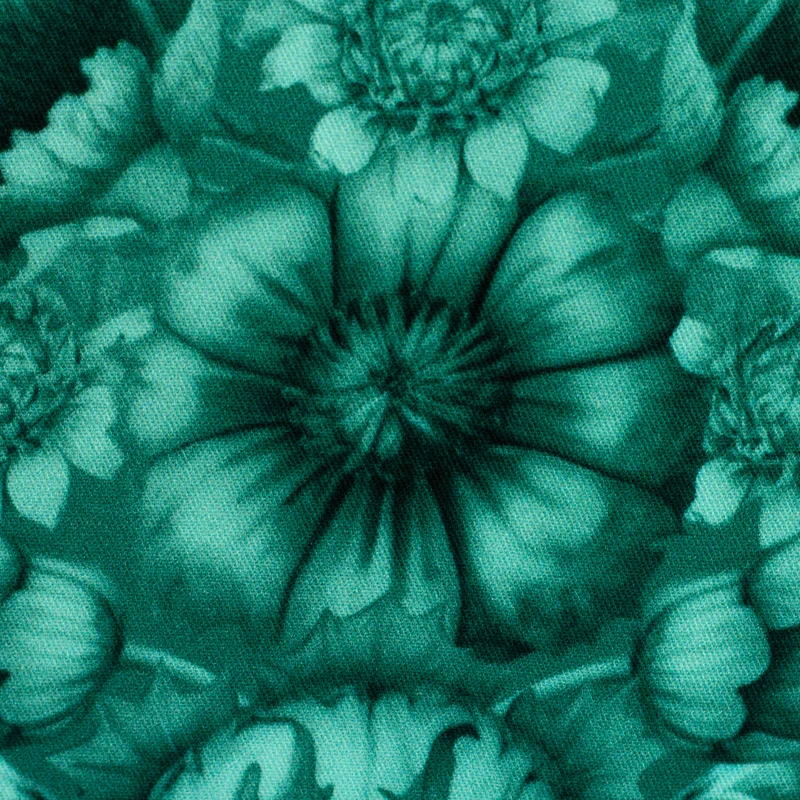 Viskosewebware Victorian Damask Tint by Bienvenido Colorido - 267 smaragd