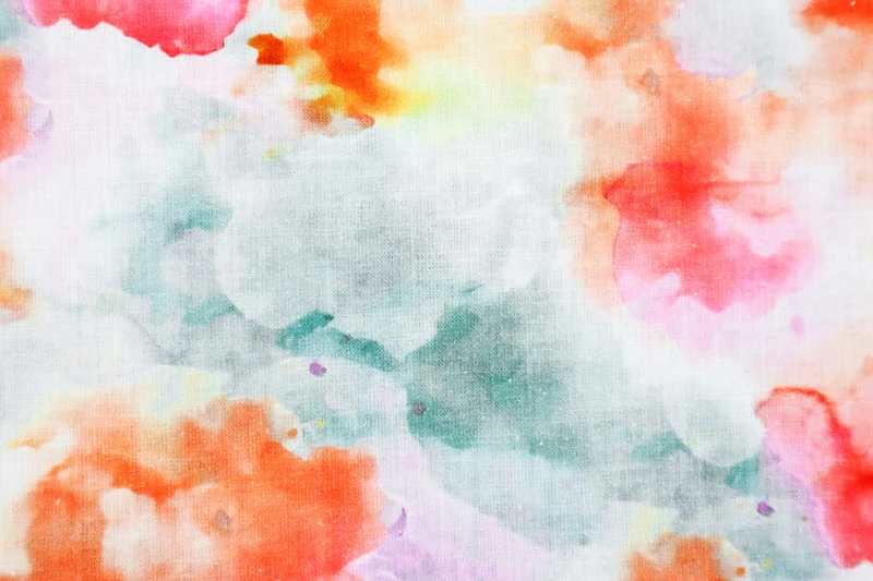 Leinen Baumwoll Mix Digital Flowing Batik