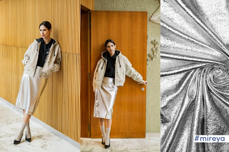 Folien Sweat Mireya by Fibre Mood - silber