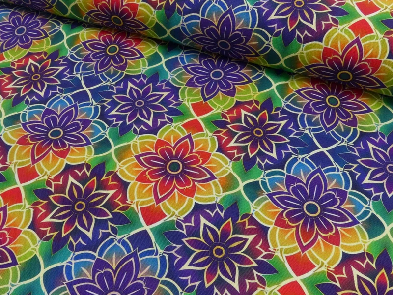 Canvas Digital Mandala Blumen