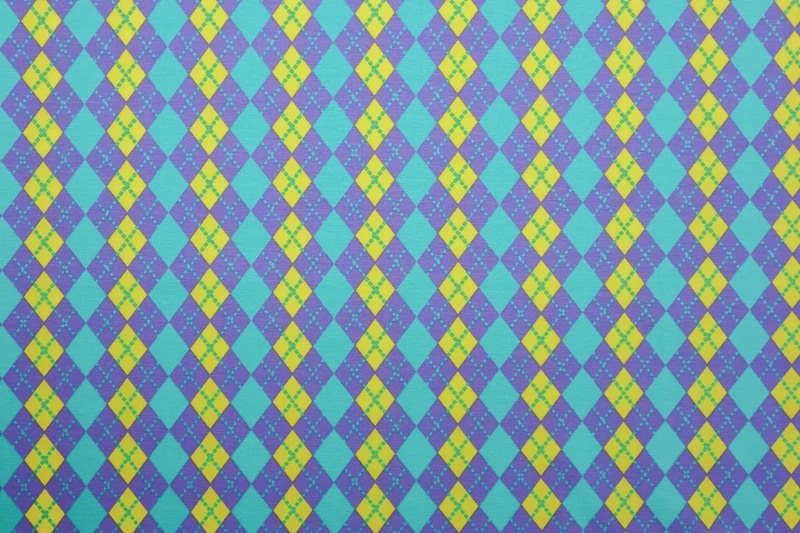 Baumwolljersey Raya Rauten