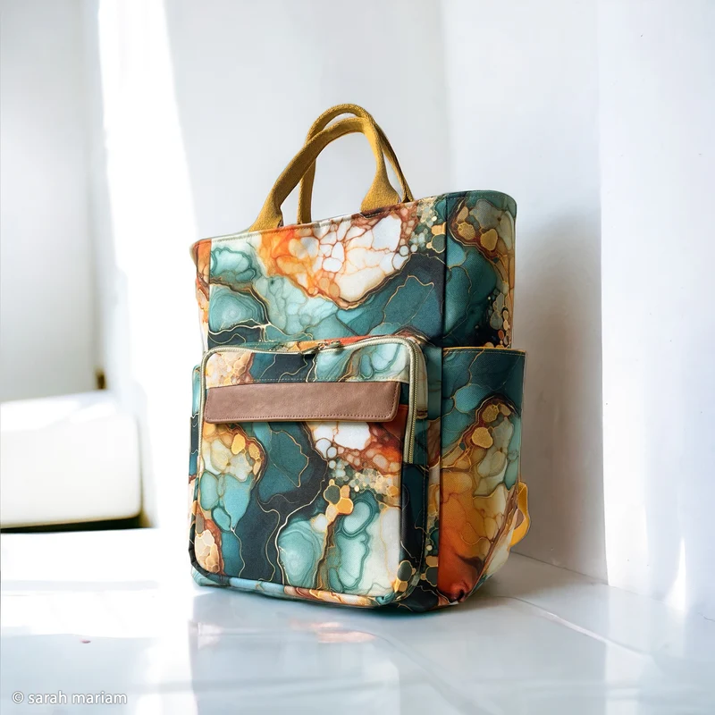 Oxfordgewebe Flowing Bloom Odessa Paint by Sarah Mariam