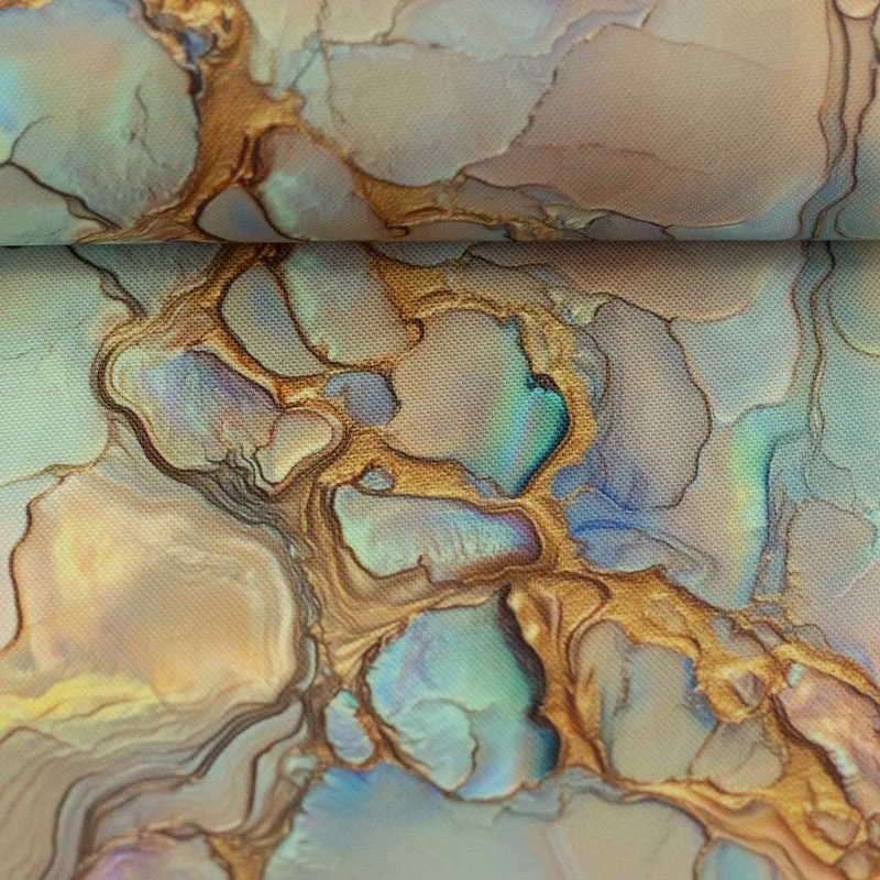 Oxfordgewebe Flowing Bloom Odessa Paint by Sarah Mariam