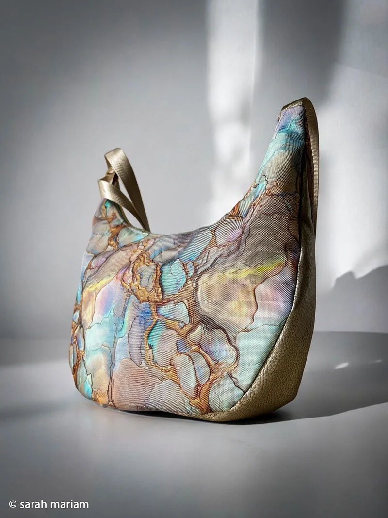 Oxfordgewebe Flowing Bloom Odessa Paint by Sarah Mariam