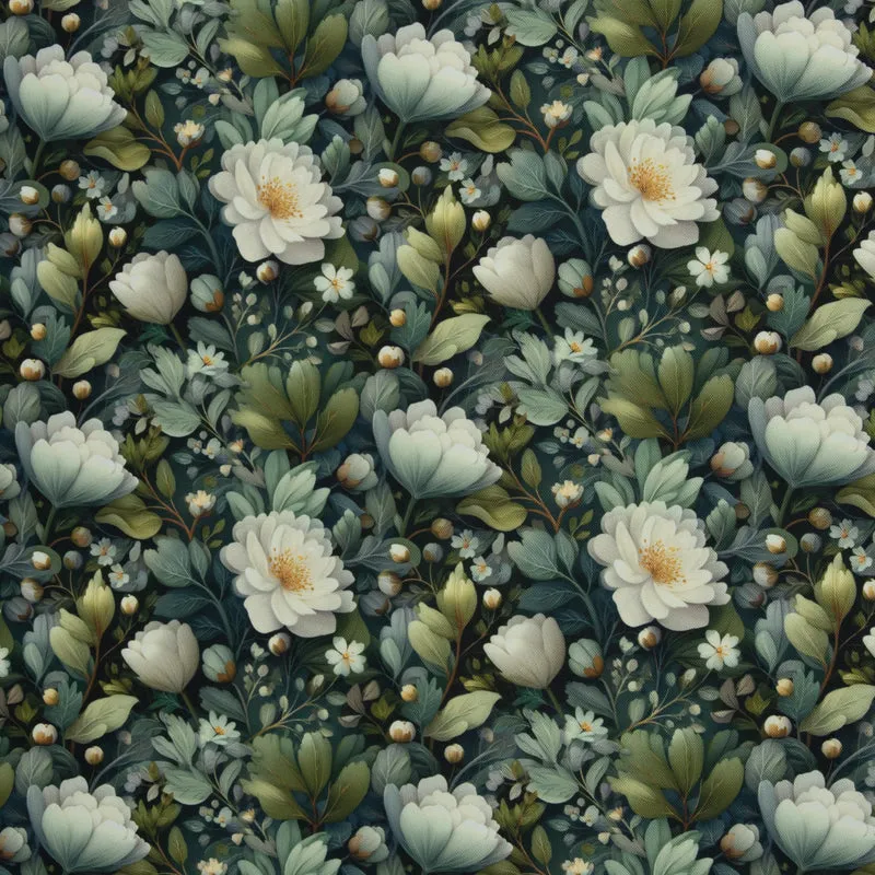 Oxfordgewebe Flowing Bloom Odessa Flower by Sarah Mariam