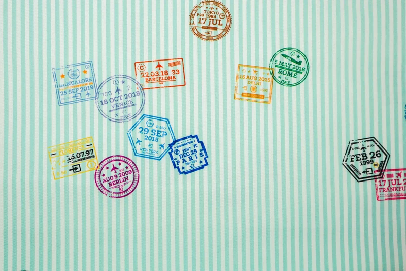 Dekostoff Digital Travel Stamps