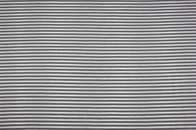 Baumwolljersey White & Grey
