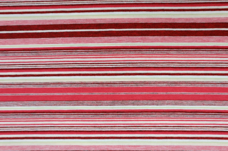 Baumwolljersey Red Stripes