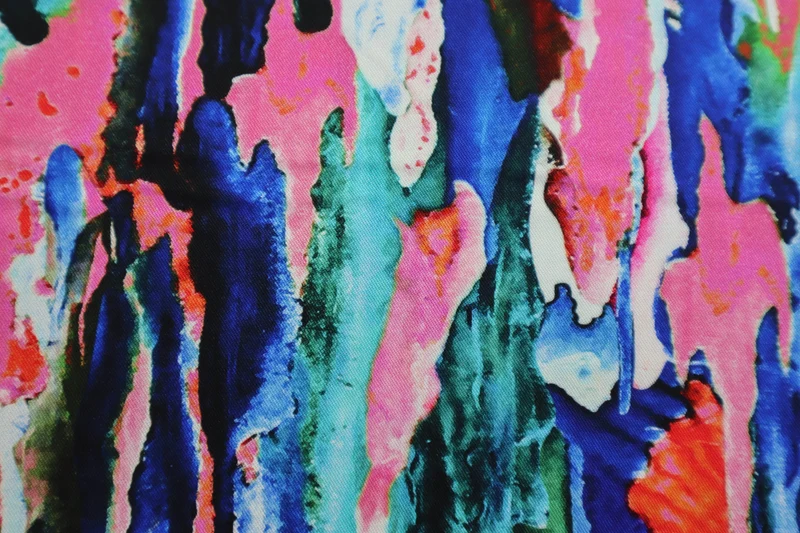 Viskose Stretch Watercolor Stripes