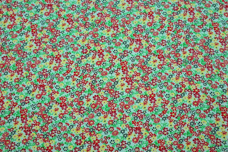 Viskose Stretch Cute Springflowers