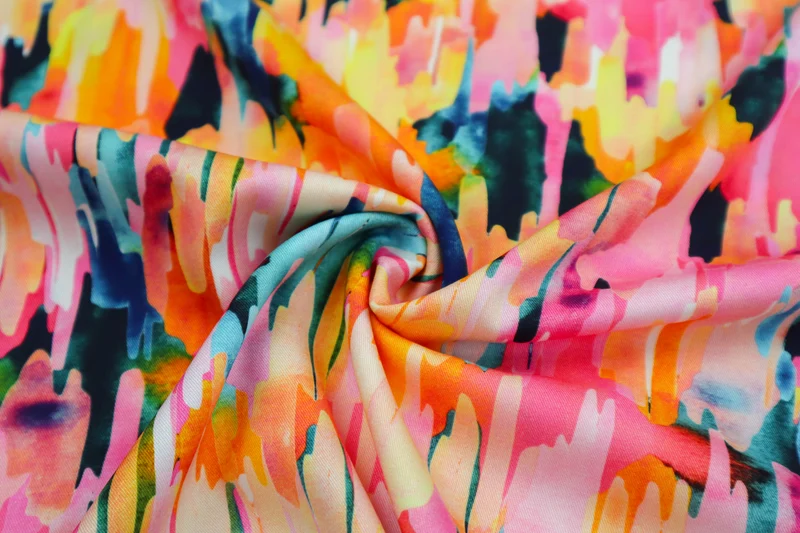 Viskose Stretch Layered Colors