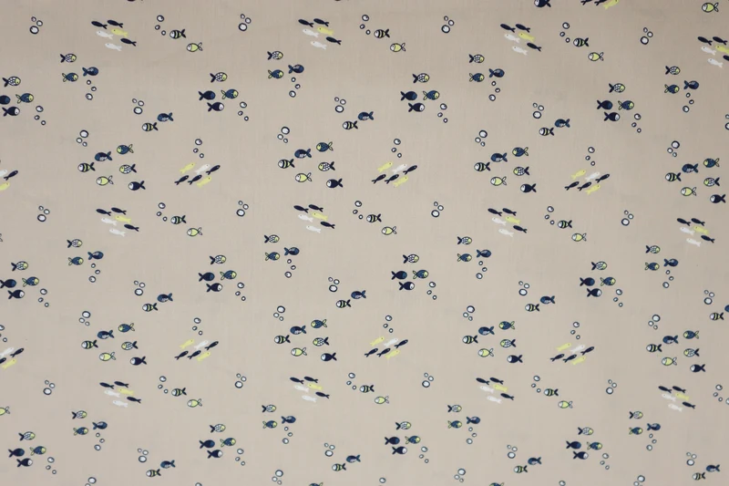 Baumwollstoff kleine Fische