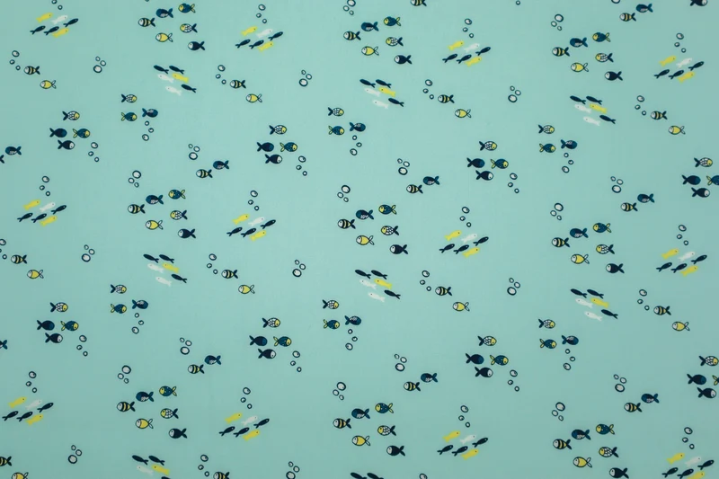 Baumwollstoff kleine Fische