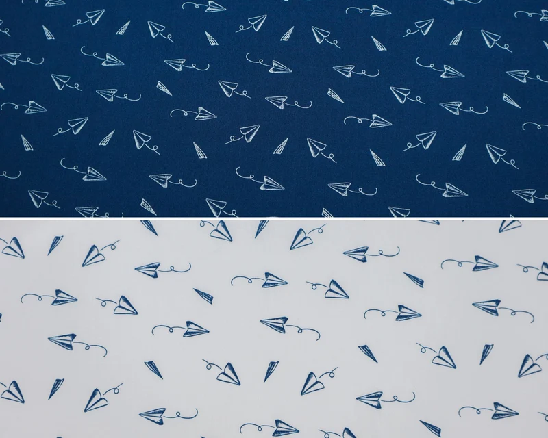 Baumwollstoff Papierflieger