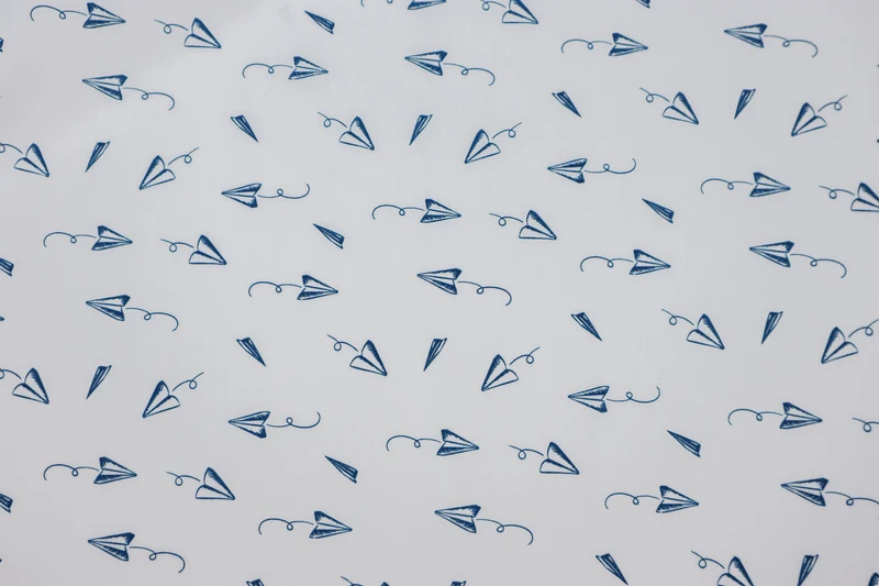 Baumwollstoff Papierflieger