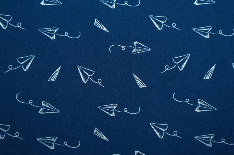 Baumwollstoff Papierflieger