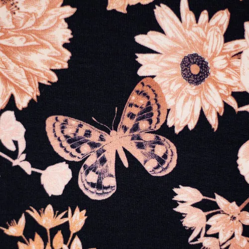 Modal French Terry Flowers