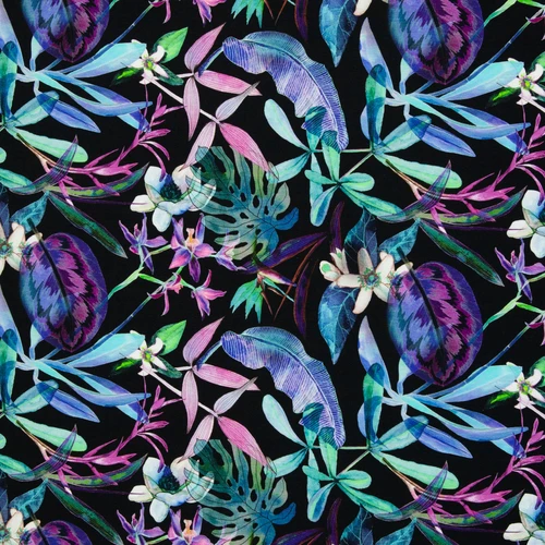 Modal French Terry Flowers