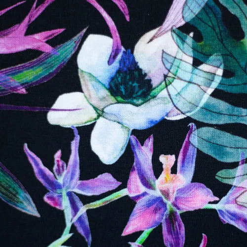 Modal French Terry Flowers