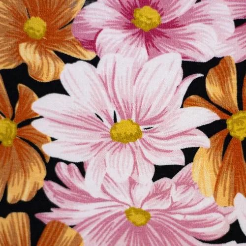 Modal French Terry Flowers