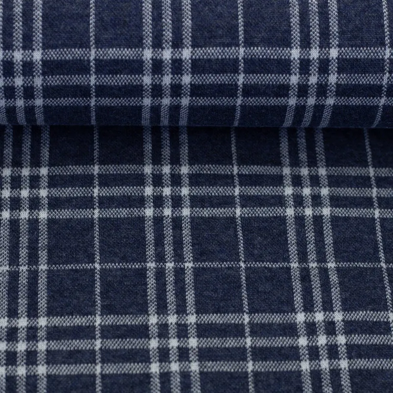 Jacquardjersey Madita - dunkelblau