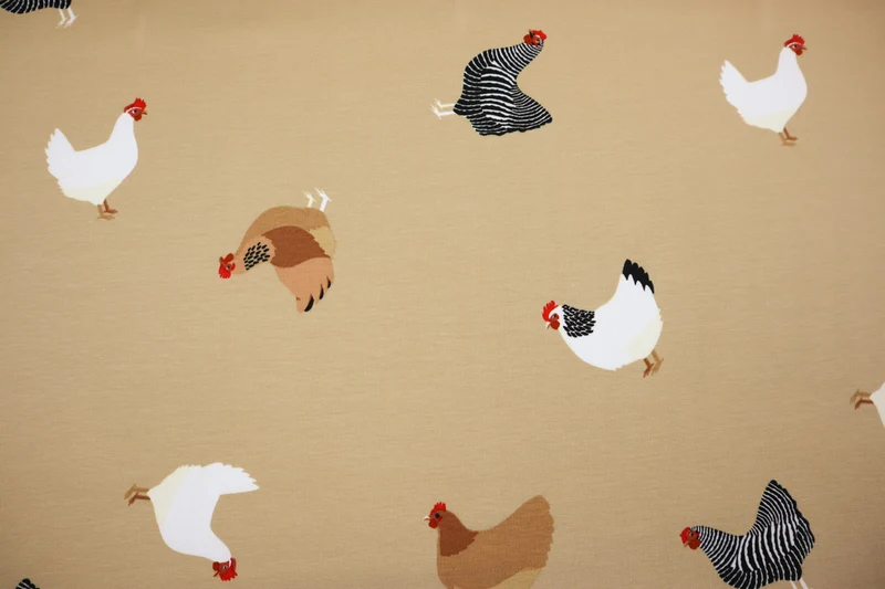 French Terry angerauht Chicken by Qjutie