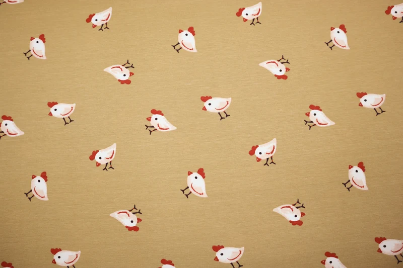Baumwolljersey Little Chicken by Qjutie