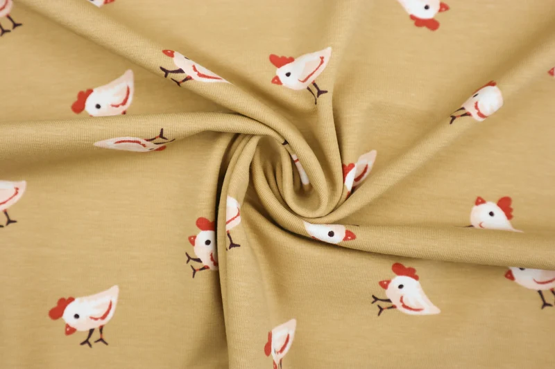 Baumwolljersey Little Chicken by Qjutie