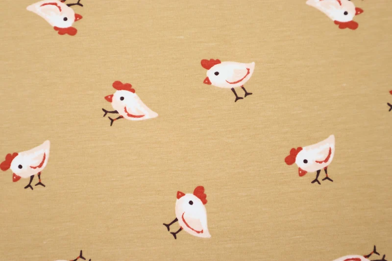 Baumwolljersey Little Chicken by Qjutie