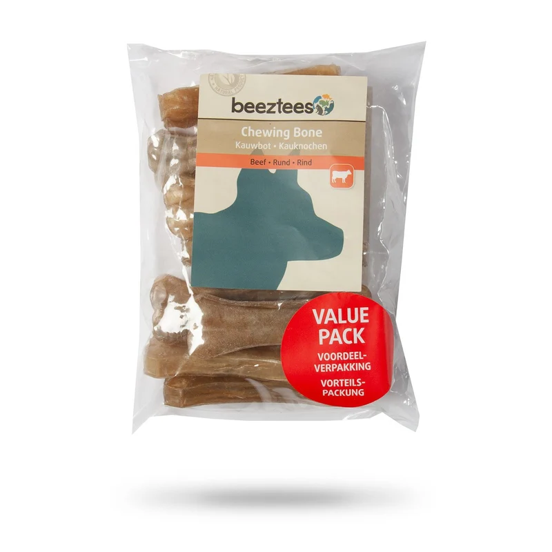 Beeztees Hundesnack Kauknochen Rinderhaut im Vorteilspack
