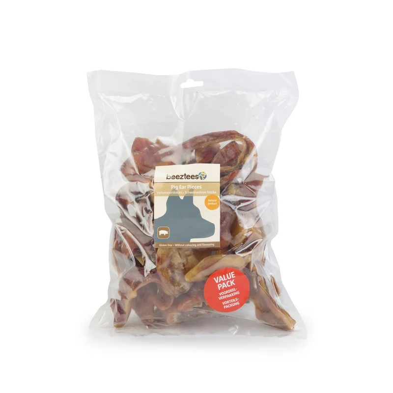 Beeztees Schweineohrstücke Hundesnack