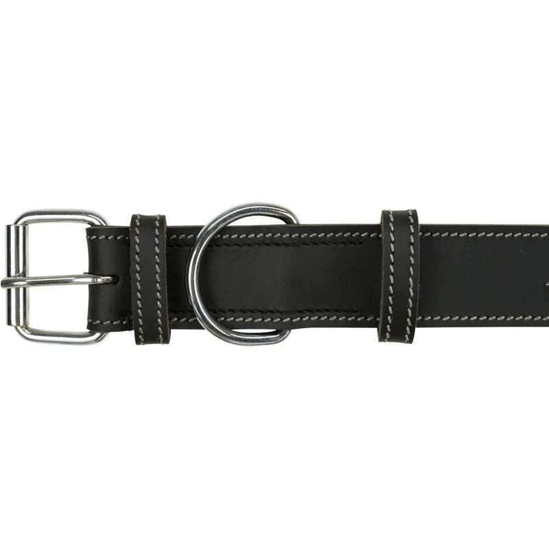 Rustic Fettleder Hundehalsband für kehlkopfschonendes Anleinen