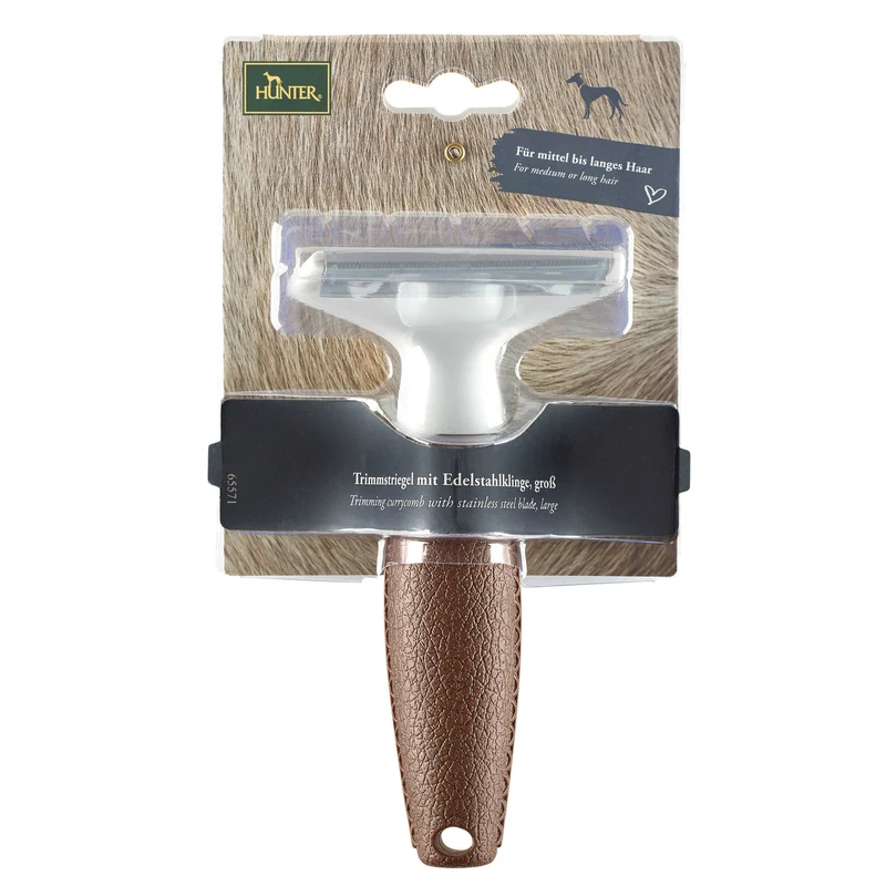 HUNTER Trimmstriegel Spa mit Edelstahlklinge