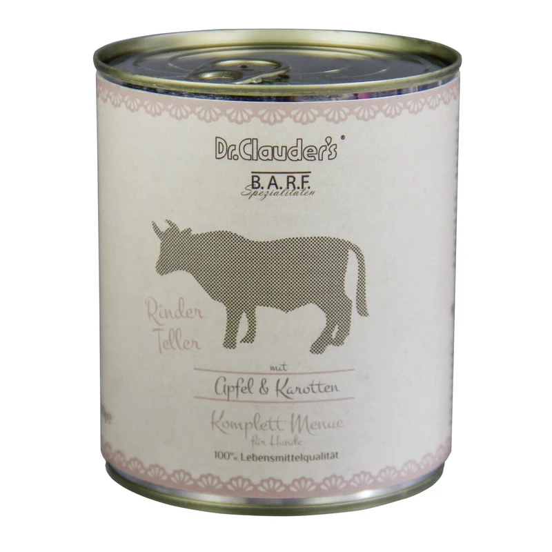 Barf Dog Komplettmenü Rinderteller