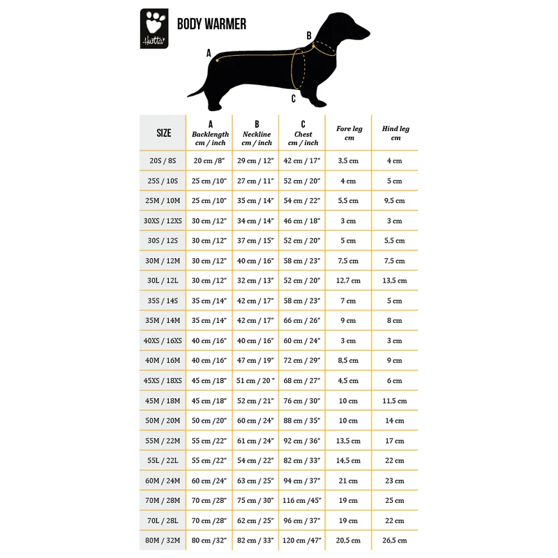 Hurtta Body Warmer Overall für Hunde